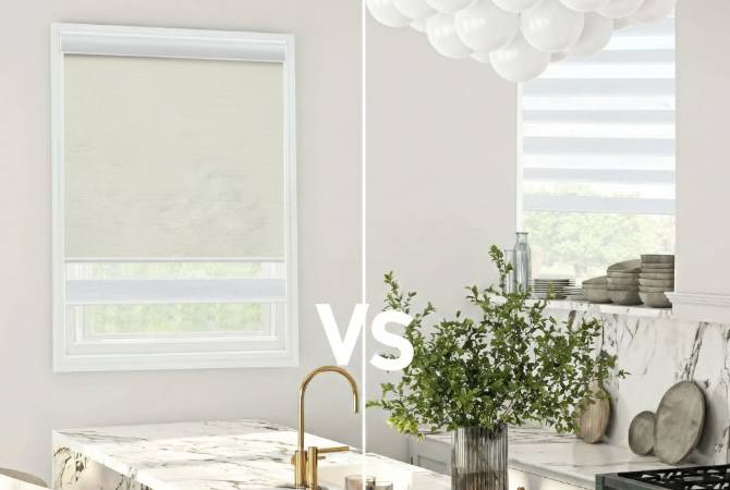 Zebra Blinds vs Roller Blinds