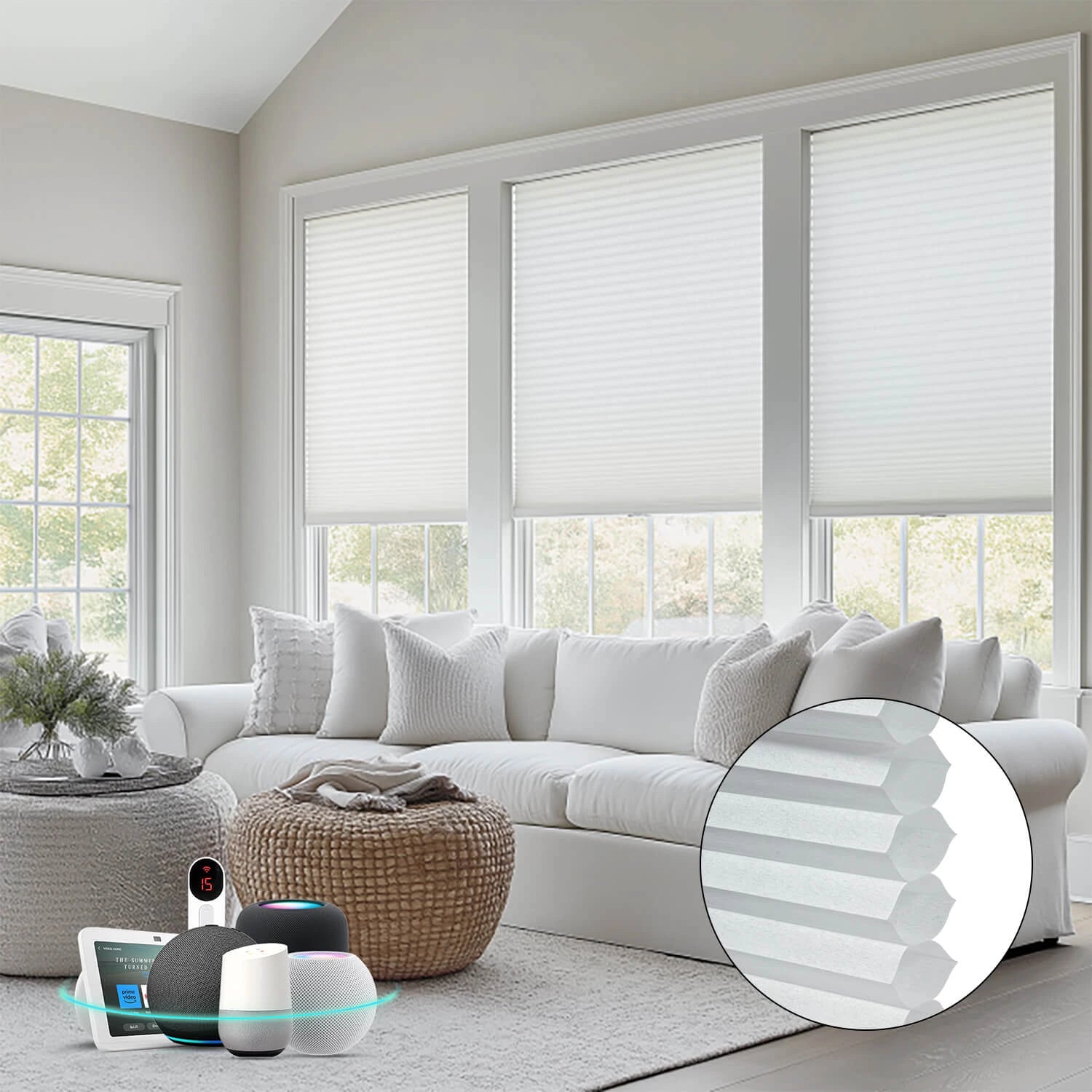 Bringnox Light Filtering Cellular Shades
