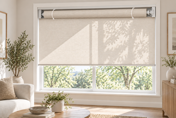 How roller shades work in a modern living room