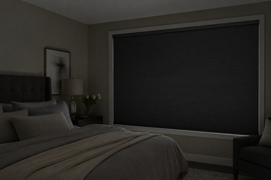 Bringnox blackout shades make bedroom look like night