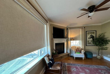 Bringnox roller shades for living room windows