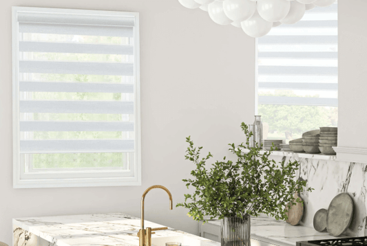 Zebra Blinds make the room brighter when it is illuminated by sunlight 