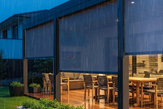 outdoor shades for blocking raindrops
