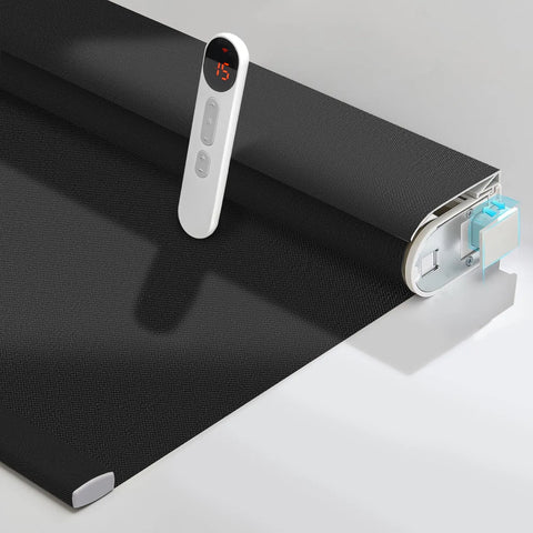 Bringnox No Drill Motorized Roller Shades 1%/3%/5% Openness Aventus