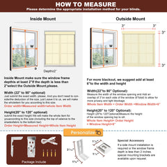 Bringnox Motorized Blackout Top Down Bottom Up Cellular Shades