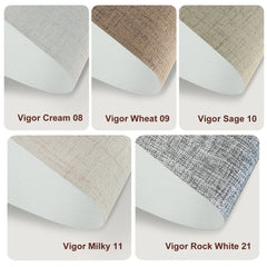 Bringnox Hardwired Motorized Roller Shades 100% Blackout Vigor