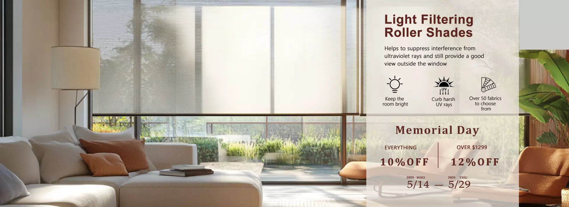 bringnox light filtering shades