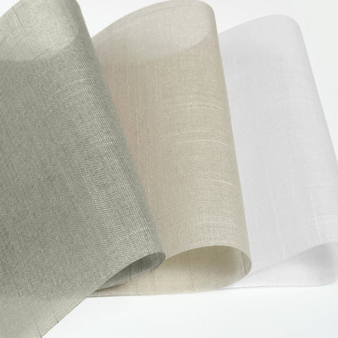 Bringnox Light Filtering 50% Blackout Motorized Roman Shades CrossLoom