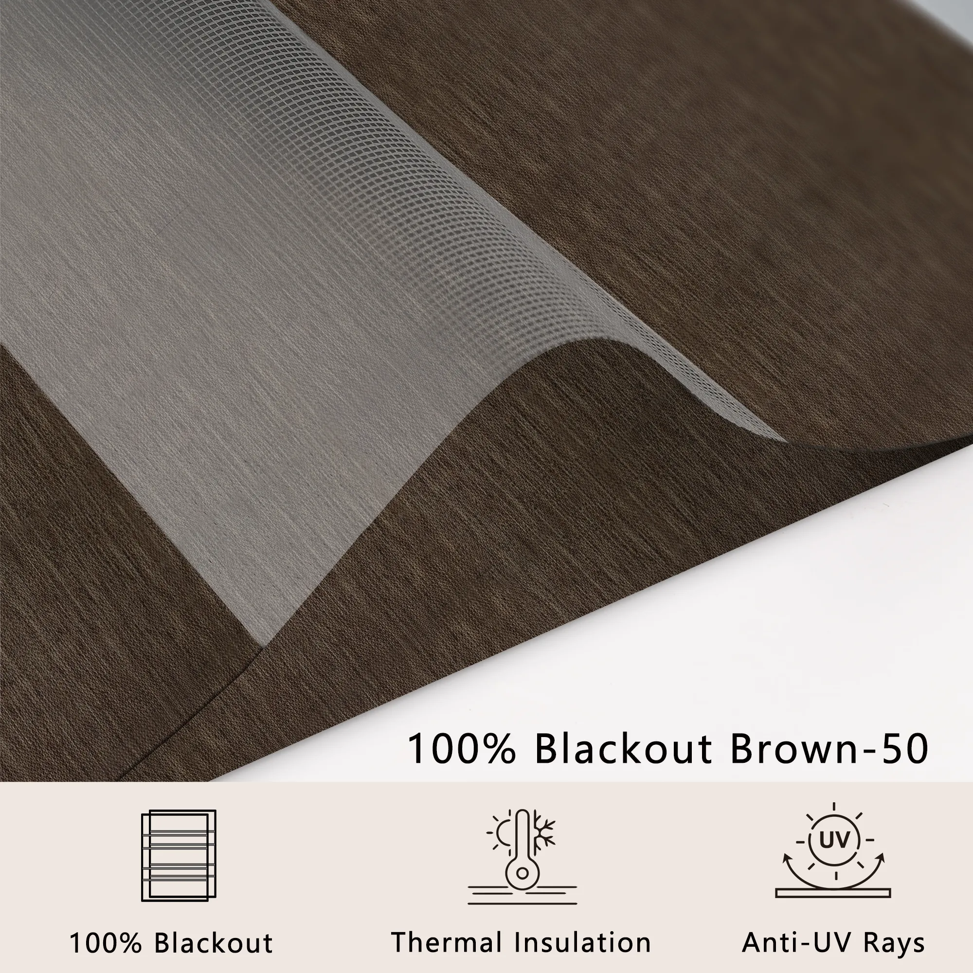100% Blackout Brown-50