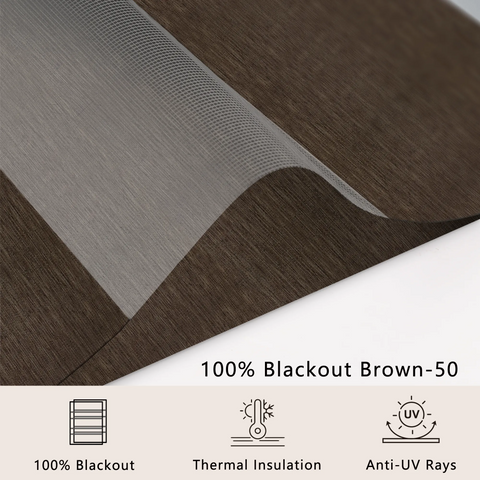 100% Blackout Brown-50