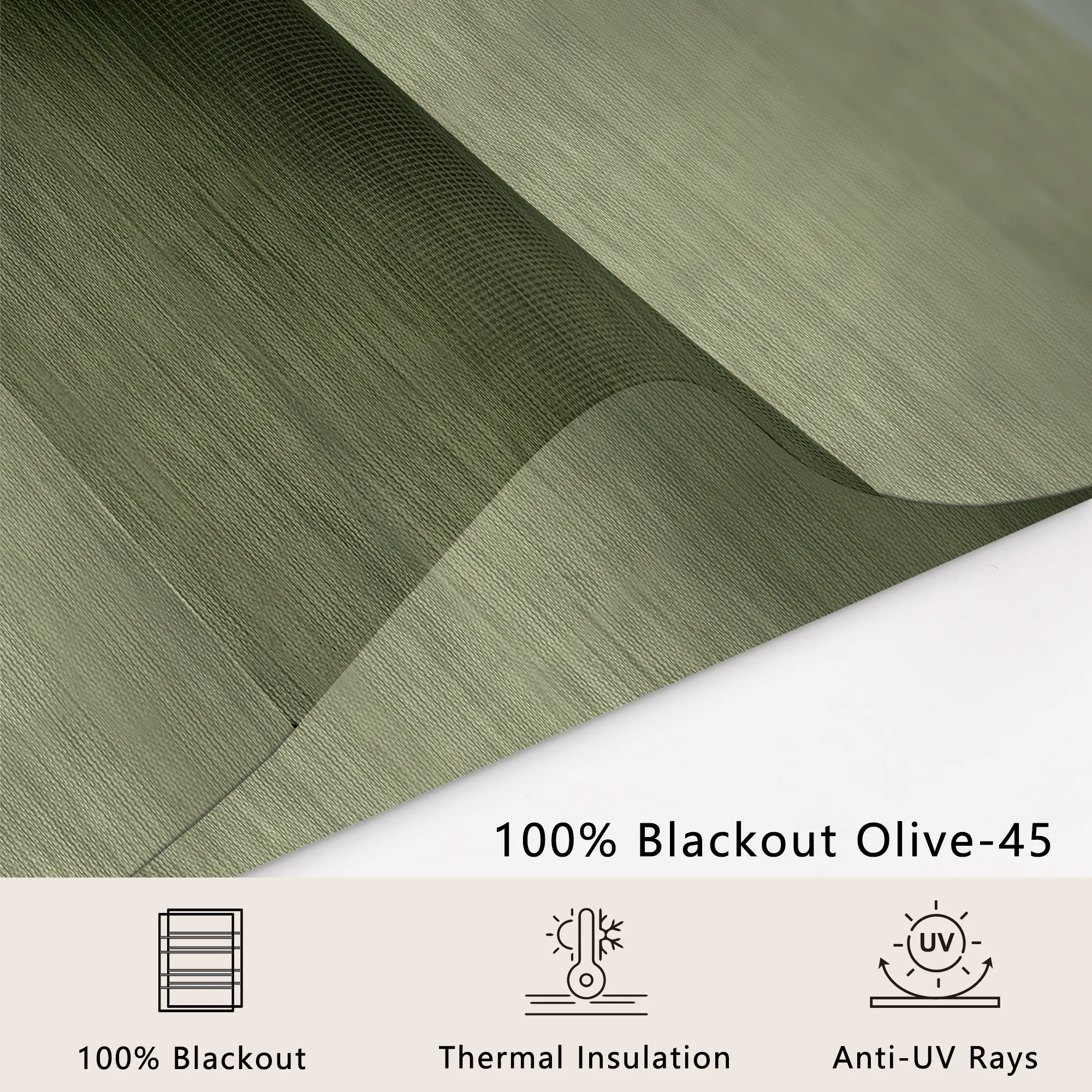 100% Blackout Olive-45