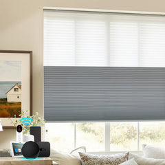 Bringnox Motorized Blackout＆Light Filtering Day Night Cellular Shades