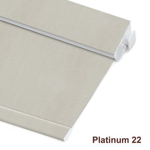 Bringnox No Drill Motorized Roller Shades 100% Blackout Bermuda
