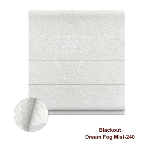 Bringnox 100% Blackout Motorized Roman Shades Dream