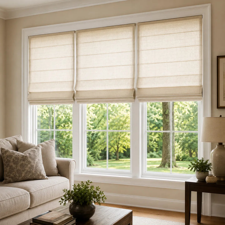 Linen Roman Shades