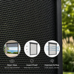 Bringnox Motorized Zipper Track Windproof Outdoor Shades