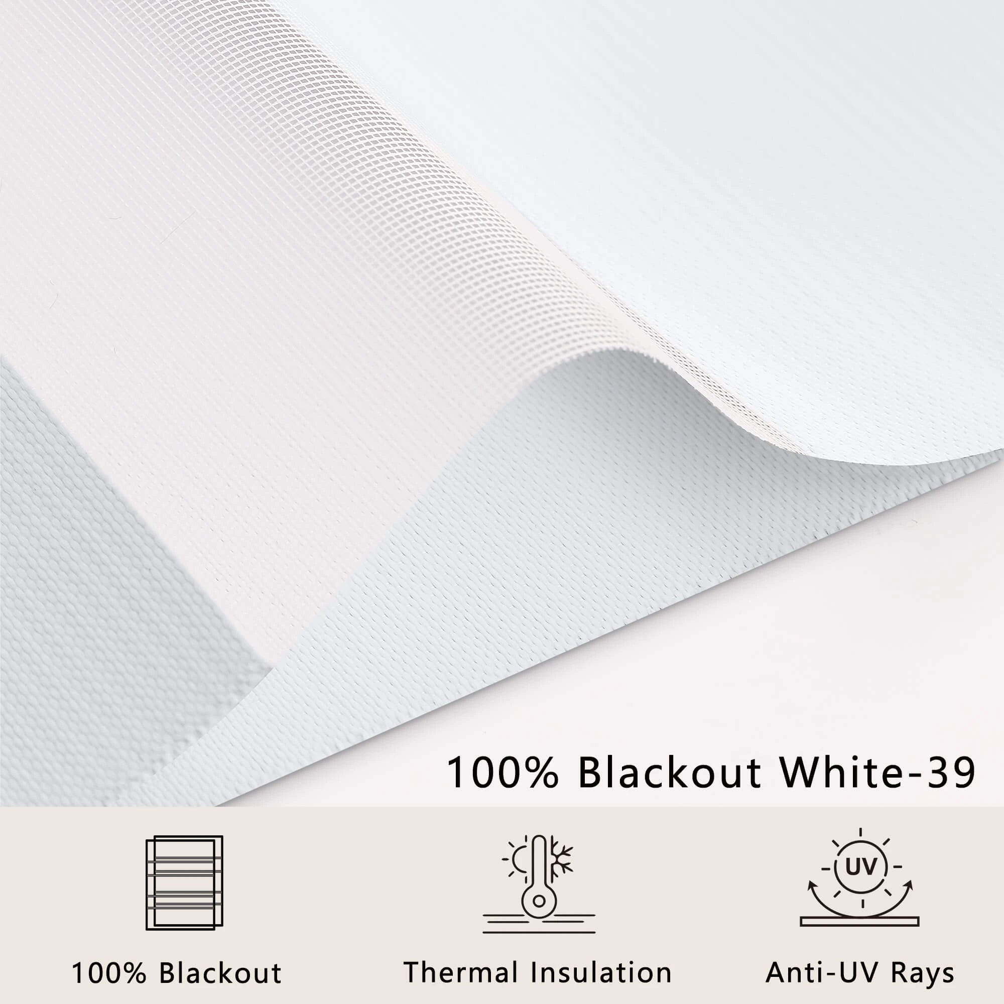 Motorized Zebra Roller Blinds 100% Blackout White