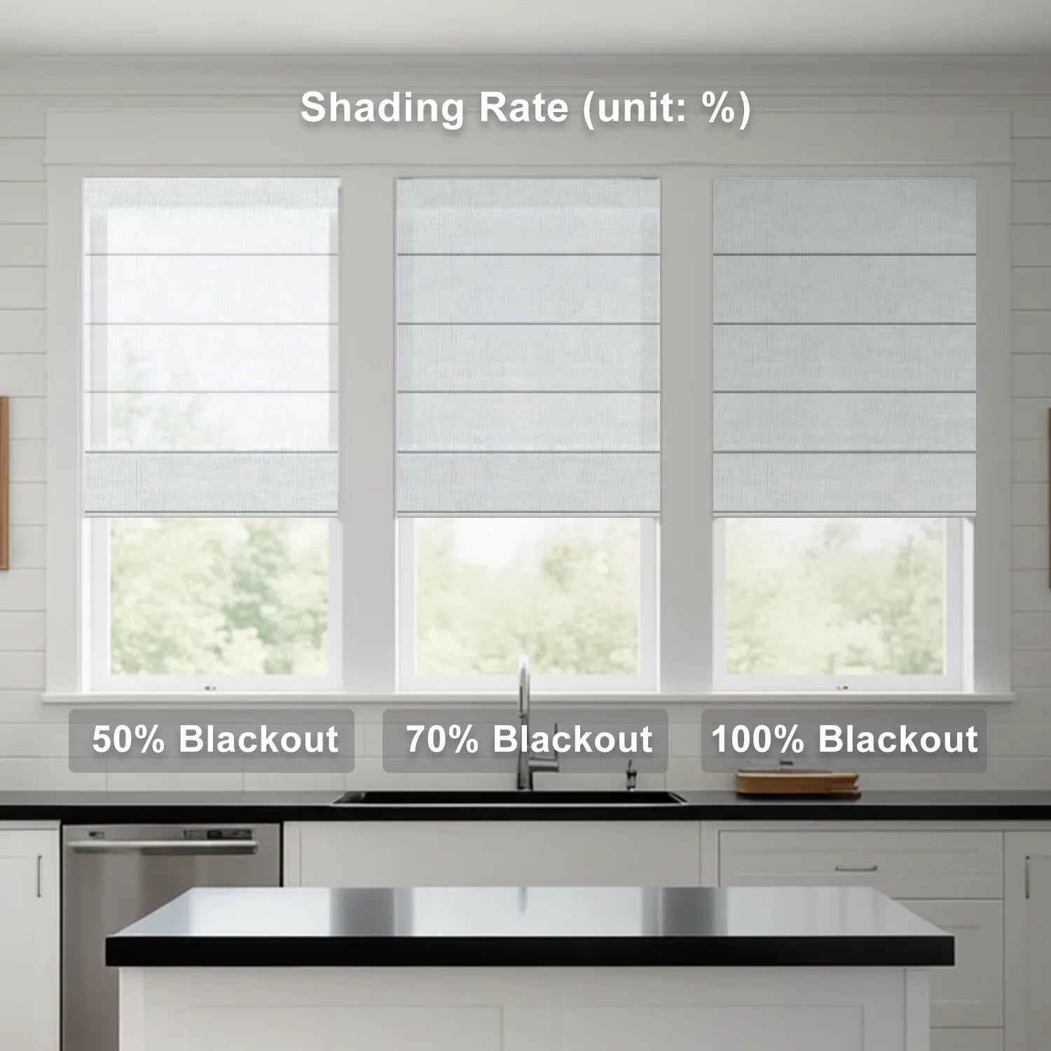 Bringnox roller blinds shading rate blackout
