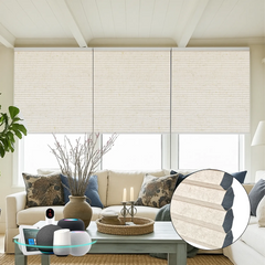 Bringnox Blackout Motorized Cellular Shades Prestige