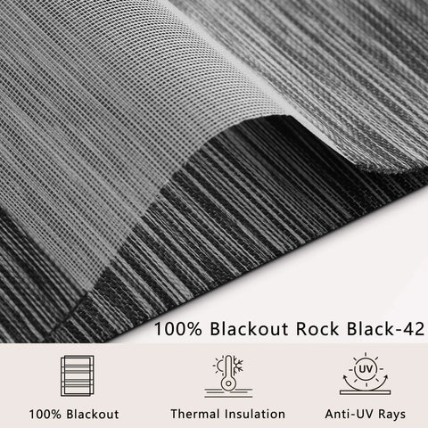 zebra shades fabric rock black
