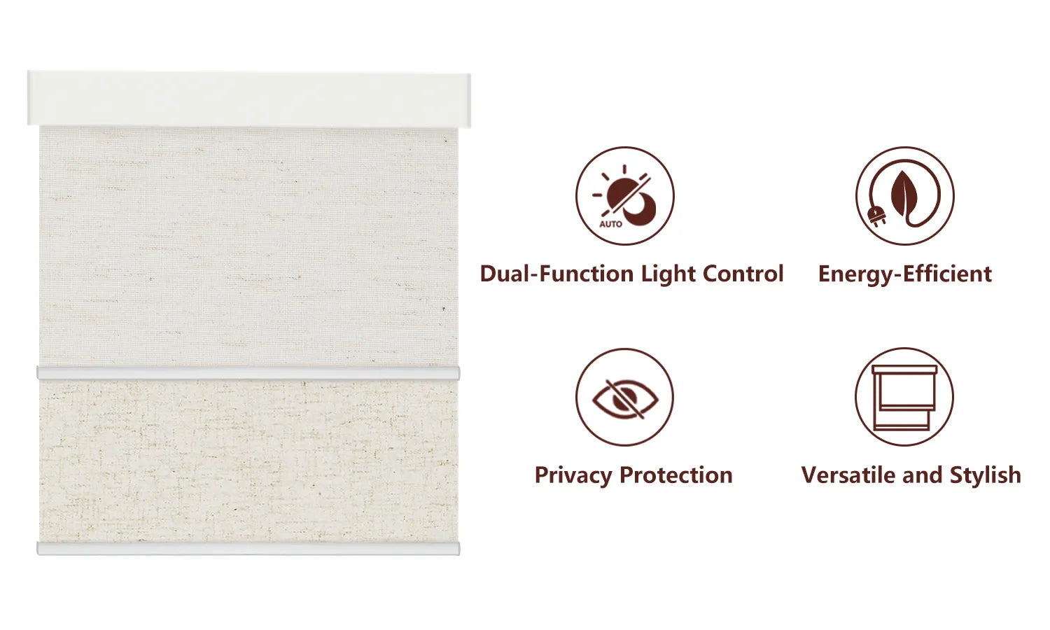 Ariel Dual-Function Light Control Shades