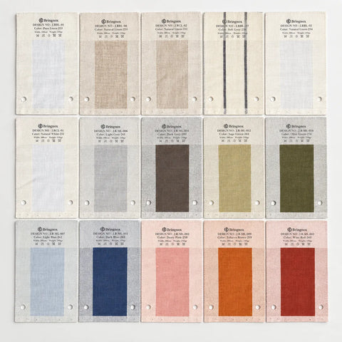 Bringnox Motorized Blinds Linen Roman Shades Fabric Swatch