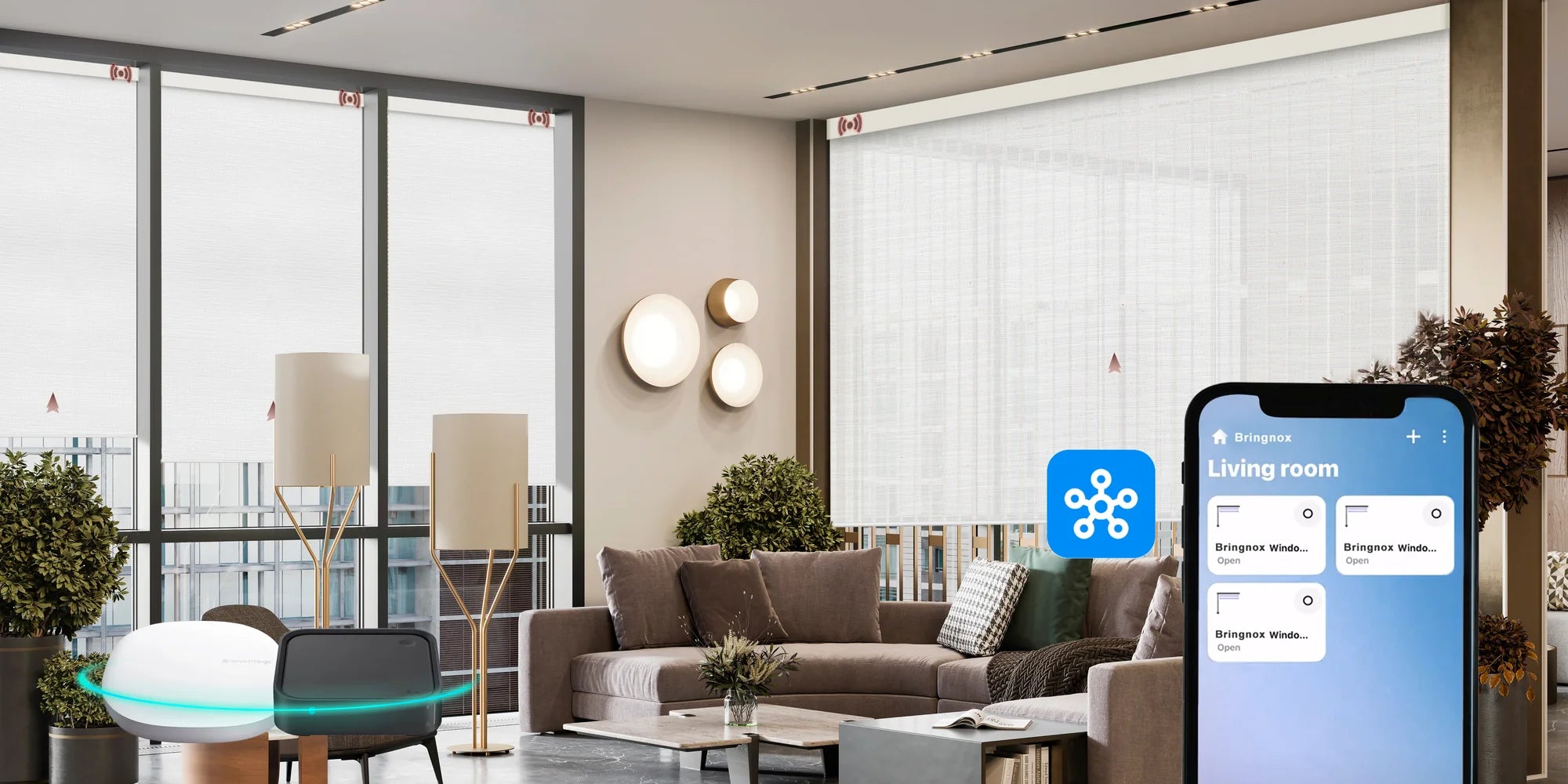 Bringnox Smartthings Motorized Blinds