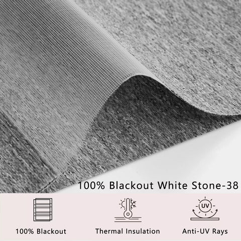 zebra shades white stone