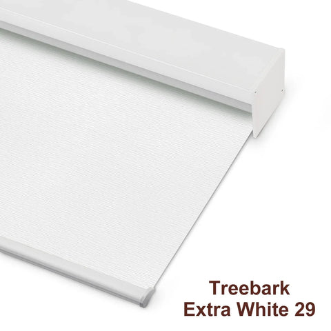 Bringnox Hardwired Motorized Roller Shades 100% Blackout Treebark