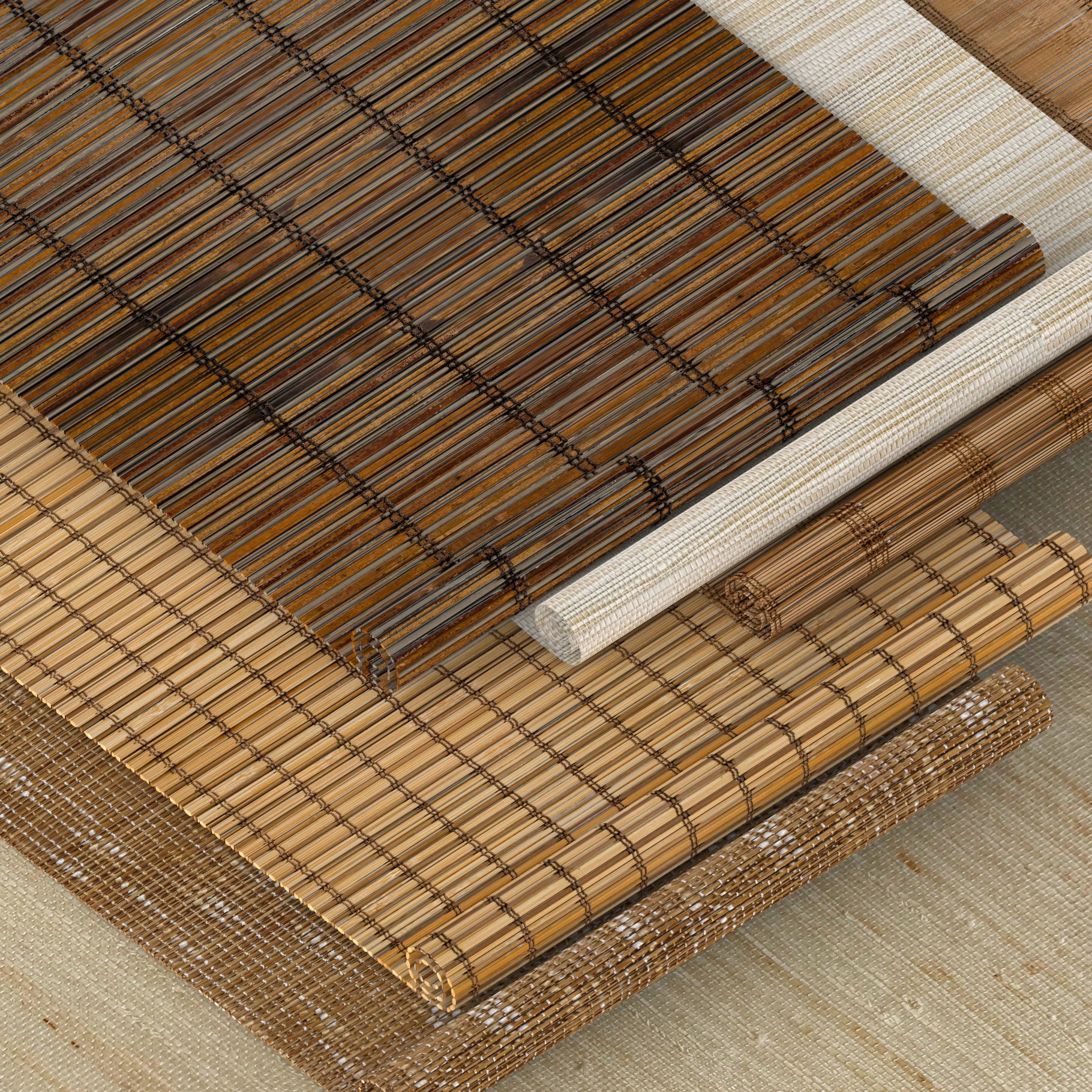 Bringnox Bamboo Woven Wood Motorized Blinds Fabric Swatch