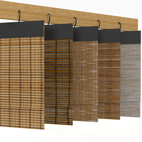 Bringnox Bamboo Woven Wood Motorized Blinds Fabric Swatch