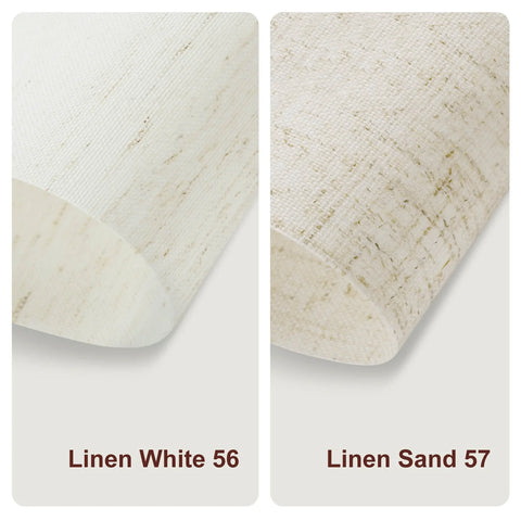 Bringnox Hardwired Motorized Light Filtering Roller Shades 70% Blackout Linen