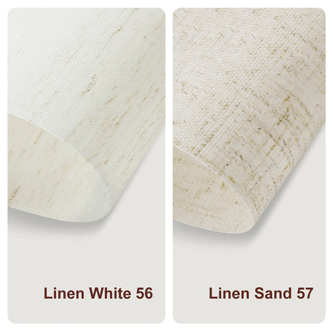 Motorized Light Filtering Roller Shades Linen