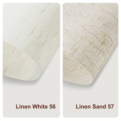Bringnox Motorized Light Filtering Roller Shades 70% Blackout Linen
