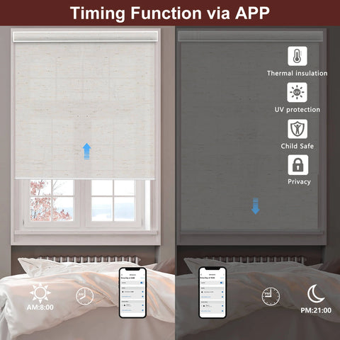 Motorized Light Filtering Roller Shades APP