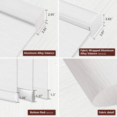 Bringnox Motorized Light Filtering Roller Shades 70% Blackout Safari