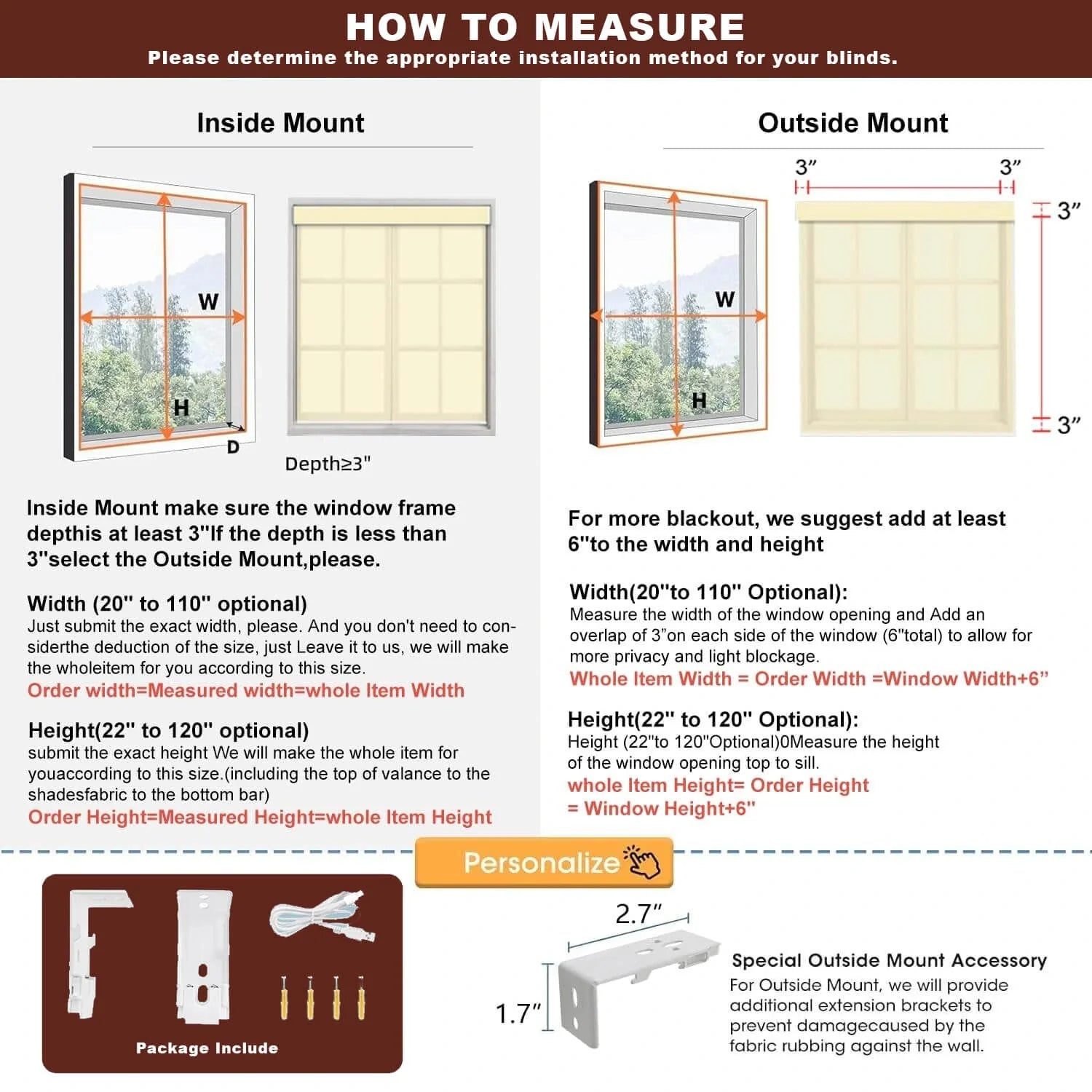 How to measure the windows