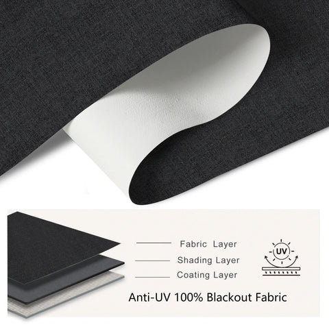 Bringnox Hardwired Motorized Roller Shades 100% Blackout Baltimore