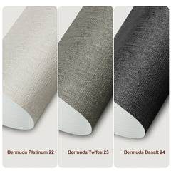 Bringnox No Drill Motorized Roller Shades 100% Blackout Bermuda