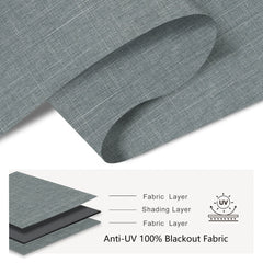 Bringnox Motorized Roller Shades 100% Blackout Bouvardia