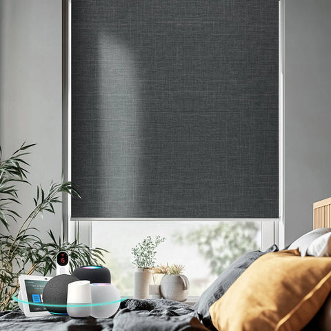 Bringnox Motorized Roller Shades 100% Blackout Bouvardia