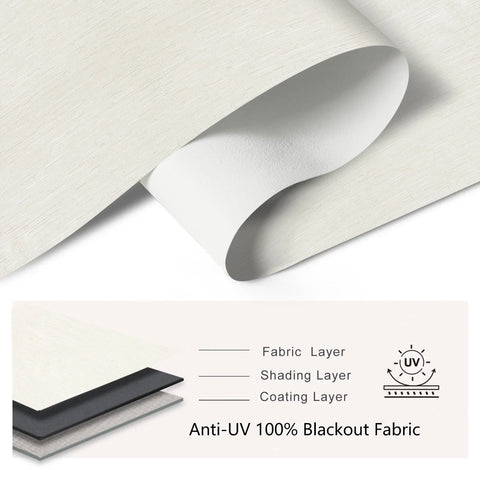 Bringnox Hardwired Motorized Roller Shades 100% Blackout Safari