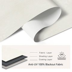 Bringnox Hardwired Motorized Roller Shades 100% Blackout Safari