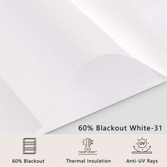 Bringnox Motorized Zebra Roller Blinds 60% Blackout
