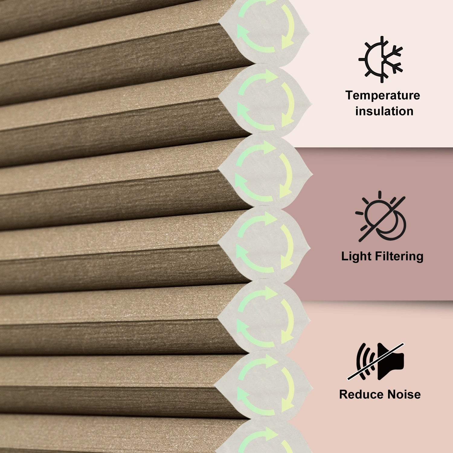 Bringnox Light Filtering Cellular Shades