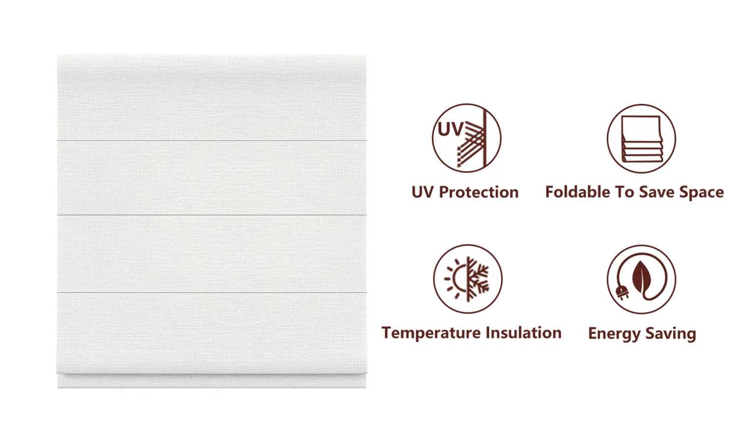 Bringnox Roman shade with UV protection