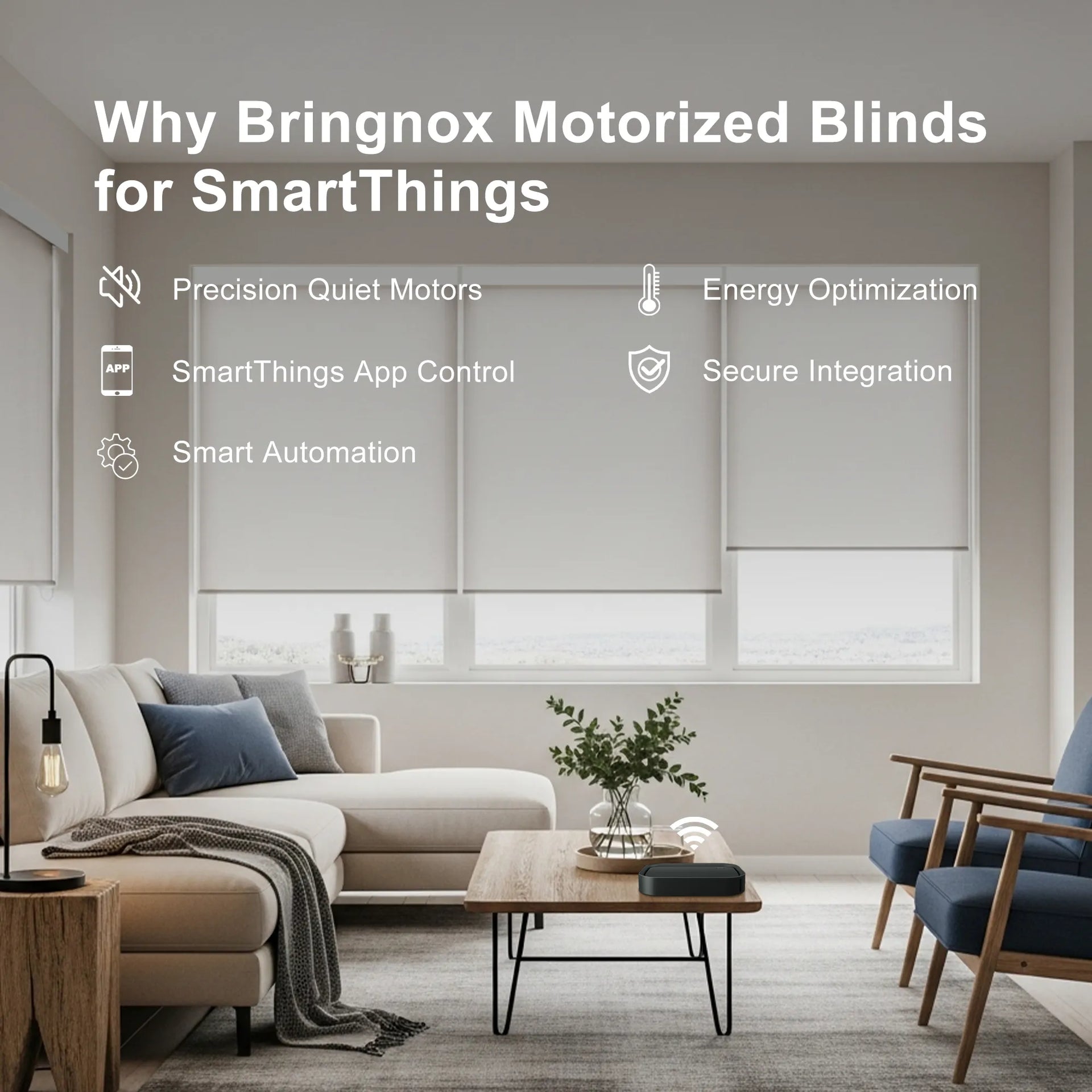 Bringnox Smartthings Motorized Blinds
