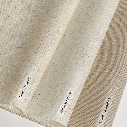 Bringnox Motorized Light Filtering Roller Shades 70% Blackout Linen