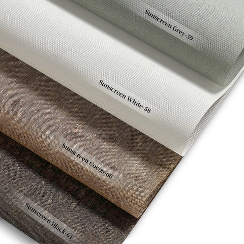 Bringnox Motorized Light Filtering Roller Shades 50% Blackout Sunscreen