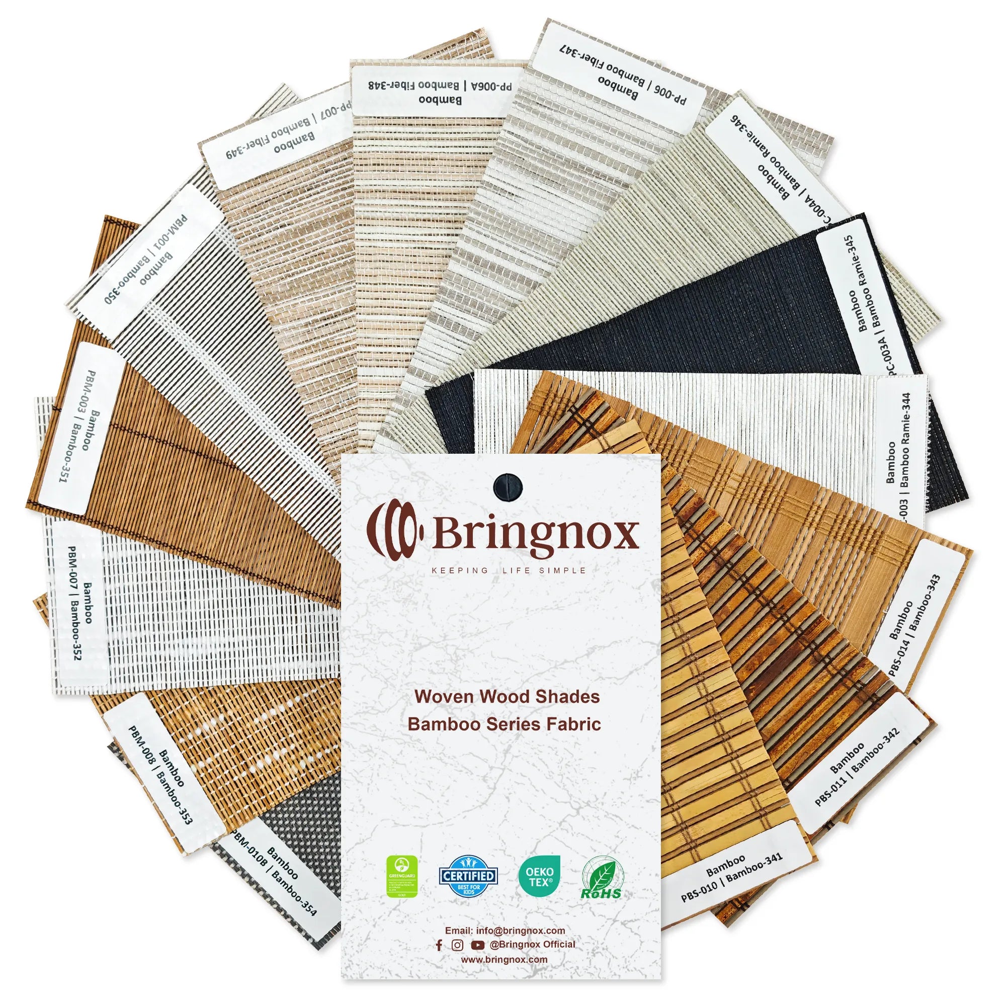 woven shades fabric samples